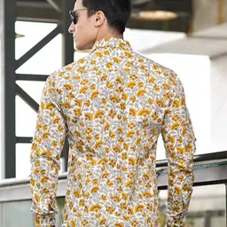 Hatheli Floral Printed Cotton Shirt image 5