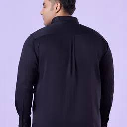 Big Hello - The Plus Life Spread Collar Long Sleeves Satin Casual Shirt image 4