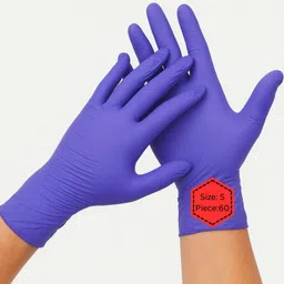 glovery Blue Nitrile Safety Gloves | Powder Free, Tear Resistant & Waterproof, Small Nitrile Safety Gloves-picture-27