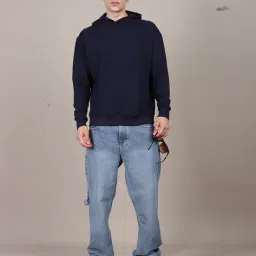 Shein Full Length Stone Wash Carpenter Style Jeans image 4