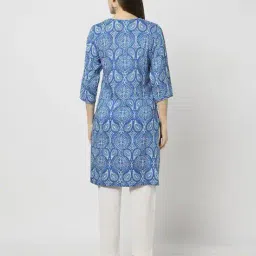yousta Women Paisley Print Straight Kurta image 4