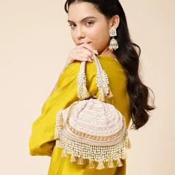 anekaant Party Peach Clutch image 2