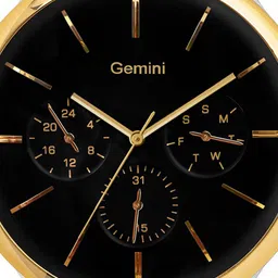 GEMINI Men Dial & Stainless Steel Bracelet Style Straps Analogue Multi Function Watch BNS 90134BM02 image 2