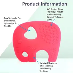 homentra | Soft BPA Free Safe Chewable Teething Toy for Infants & Toddlers Teether image 5