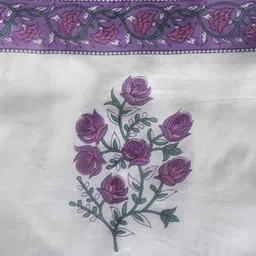 Yufta Women Lavender & White Ethnic Motifs Printed Kurta with Trousers & Dupatta image 5