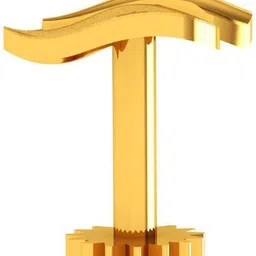 PC Chandra Jewellers BIS Hallmarked 22kt Yellow Gold Nose Wire image 2