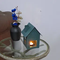 shaurya designs Green Iron Table Lantern image 4