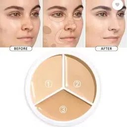 dodo girl Tri-Color Concealer, Sweet Mint Concealer, 3-in-1 Foundation, Concealer image 2