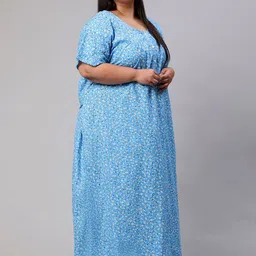 clochoice Women Nighty with Robe image 5