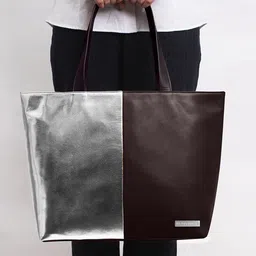 DailyObjects Colourblocked PU Shopper Shoulder Bag image 5