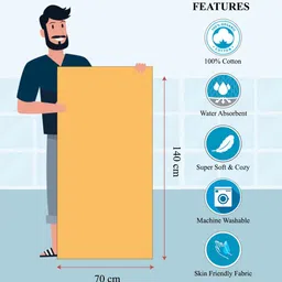 Athom Trendz Set Of 4 Striped Pure Cotton 210 GSM Bath Towel image 2