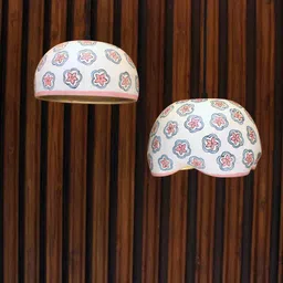 radhika dahlan Hand Painted Terracotta Cluster Hanging Light image 2