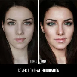 Half N Half Cover Conceal Long-Wearing Overtime Base SPF 15 Foundation - Beige 35 g image 3