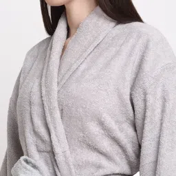 creeva Silver Medium Bath Robe image 4