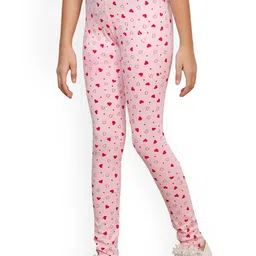 IndiWeaves Girls Pack of 3 Printed Pure Cotton Ankle Length Leggings image 2