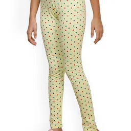 IndiWeaves Girls Pack Of 4 Printed Pure Cotton Ankle-Length Leggings image 5