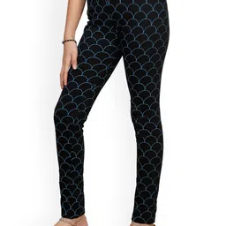 IndiWeaves Girls Pack Of 4 Printed Pure Cotton Ankle Length Leggings image 5