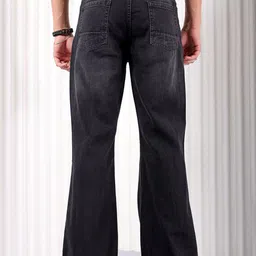 the indian garage co. Men Boot-Leg Mid Rise Black Jeans image 3