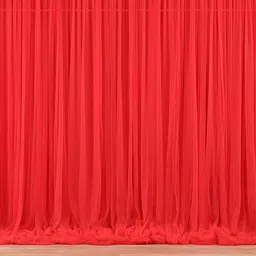 Red Net Curtain 2pcs for Cabana,Wedding,Valentine Backdrop Decorations-image-52