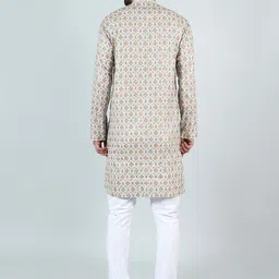 Wintage  Ethnic Motifs Printed Straight Kurta With Pyjamas image 4