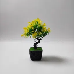 plantworld Multicolor Artificial Plant Bonsai Wild Artificial Plant with Pot image 2