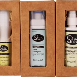 Shoe Mistri Shoe Cleaning Kit ( Shoe Renovator, Shoe Shampoo & Instant Shoe shine/Neutral) Shiner image 4