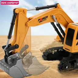 jilani 6-Channel RC Excavator Toy for Kids | Remote Control with Alloy Arm image 4