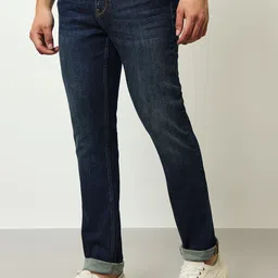lee Men Slim Mid Rise Dark Blue Jeans-picture-19