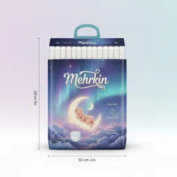 mehrkins Mummy Care Diaper Pants | 12 Hrs Protection | L Size | 75 Pcs - L image 2