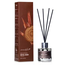aromahpure Premium Reed Diffuser Oudh 60 ML with 4 Fiber Reed Sticks image 3