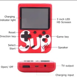 SUP GAME BOX 400 IN 1 HANDHELD CONSOLE WITH REMOTE CONTROL (MULTICOLOR) Exclusive Edition image 4