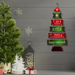 halre Joy Love Merry Christmas Wooden Wall Decor Ideal for Home,Office Decor & Gifting image 4