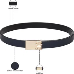 tommy hilfiger Women Casual Blue Genuine Leather Belt image 4
