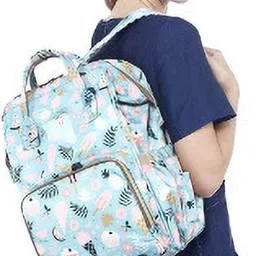 brg little champ Backpack Icecream Print - Blue Baby Diaper Bag image 4