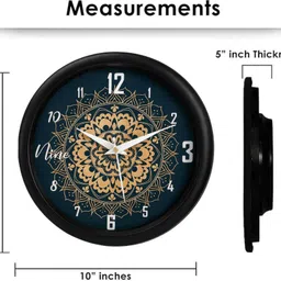 jv enterprises Analog 25 cm X 25 cm Wall Clock image 4