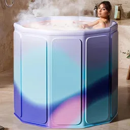 panca Portable Foldable Bath Tub for Adults And Kids – Hot & Cold Water Spa Tub Drainage hole included Free-standing Bathtub-picture-20