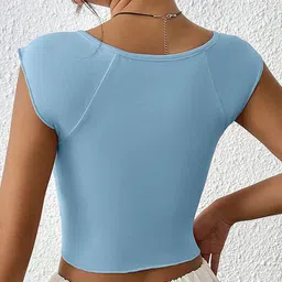 StyleCast x Revolte Solid V-Neck Top image 4