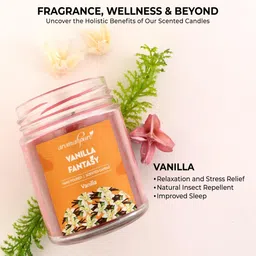 aromahpure Vanilla Aroma Brown Soy Wax Scented Candle image 4