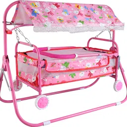 mama luv mee Premium Baby Cradle Cum Stroller | Mosquito Net | Palna For Baby Boys & Girls-picture-21