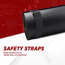 bionfit Barbell Squat Pad with Strap-Foam Pad for Neck & Shoulder Support, Gym Squats Neck Support image 4