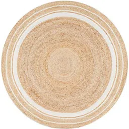 rudra enterprise 3 ft X 3 Jute Area Rug image 3
