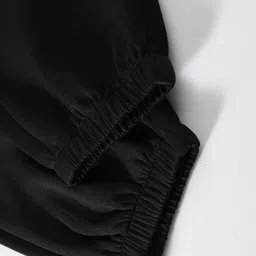 dockstreet Men Solid Black Track Pants image 4