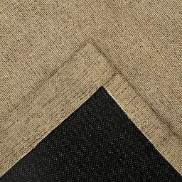 THE CONVERSION Brown Jute Cotton Room Darkening Window Curtain image 3