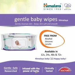 himalaya Gentle Baby Extra Soft Wipes 72's Pack of 2 image 4