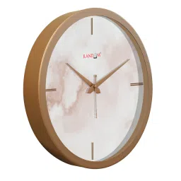 random Tic Toc Copper Plastic Wall Clock image 3