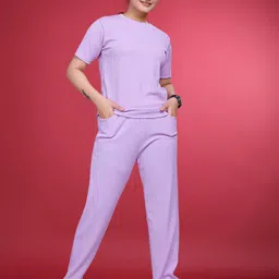 jk creation Solid Women Track Suit image 1