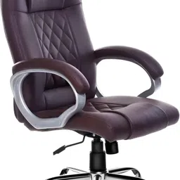 Executive Leatherette Office Chair with High Back Support and Padded Armrests Leatherette Office Executive Chair-image-4