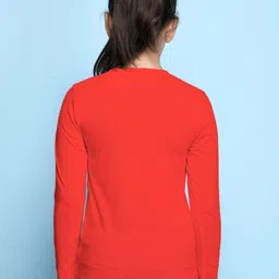 NUSYL Girls Pack of 3 Pink & Red Printed T-shirt image 2