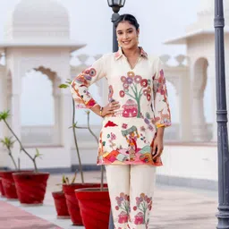 kaftanize Tunic Pant Co-ords Set image 4