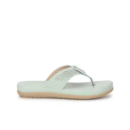 Truffle Collection Textured Open Toe Flats image 4